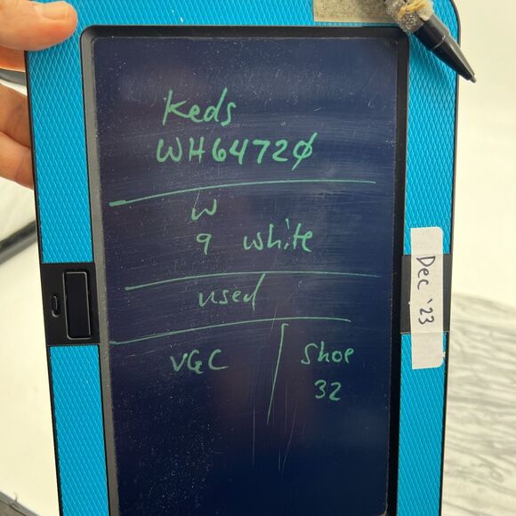 Keds Center II Sneakers Womens 9 White Leather Canvas Lace Up Low Top WH64720 - Picture 10 of 11